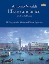 L'estro Armonico, Op. 3 Orchestra Scores/Parts sheet music cover